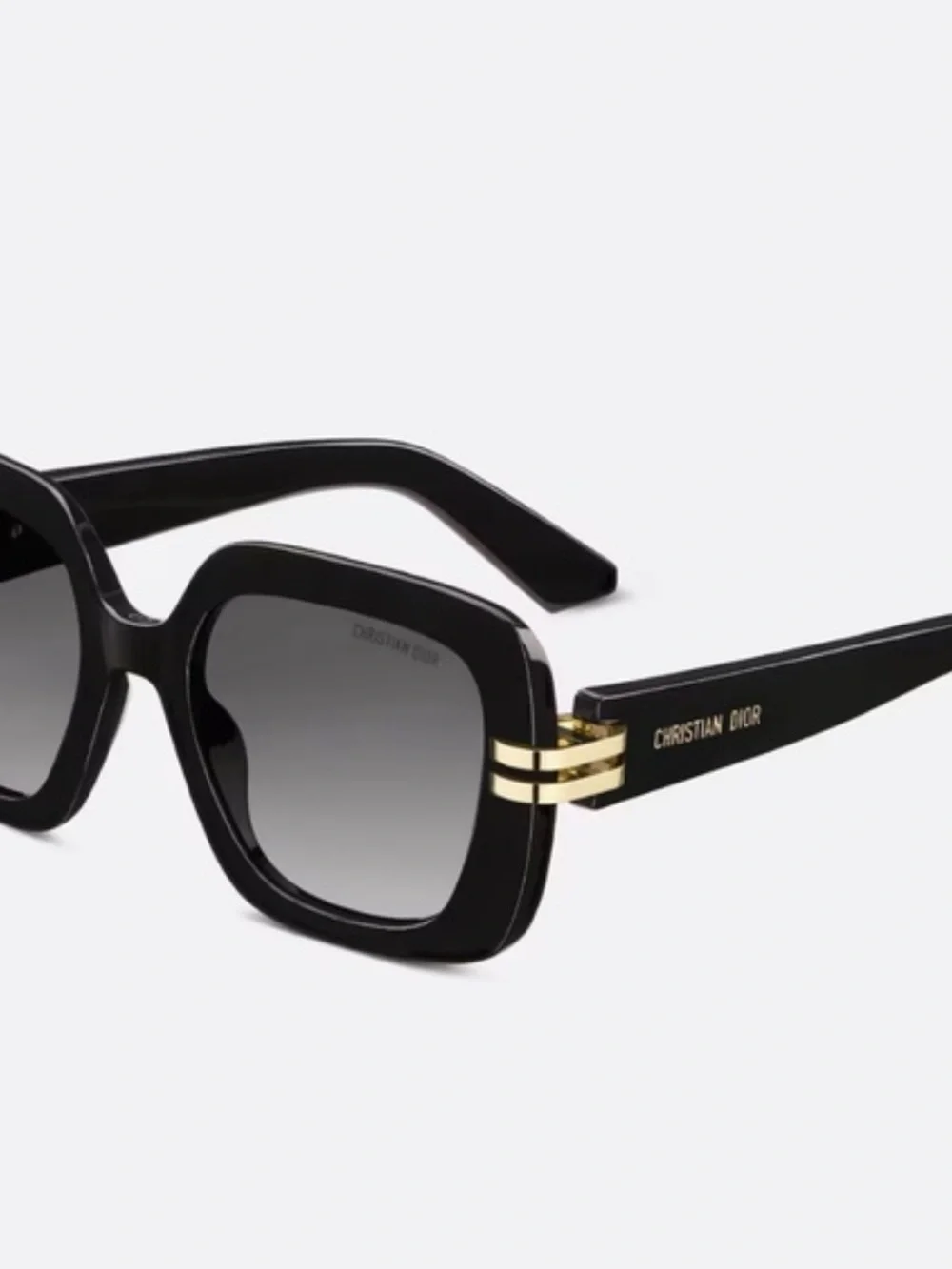 Dior Women's DiorSignature S1U Sunglasses bold black acetate frame